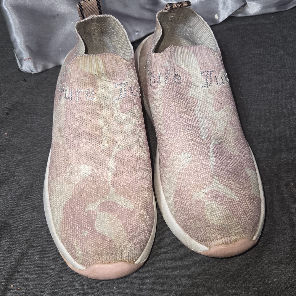 Juicy Couture Pink Camouflage Slip-On Sneakers